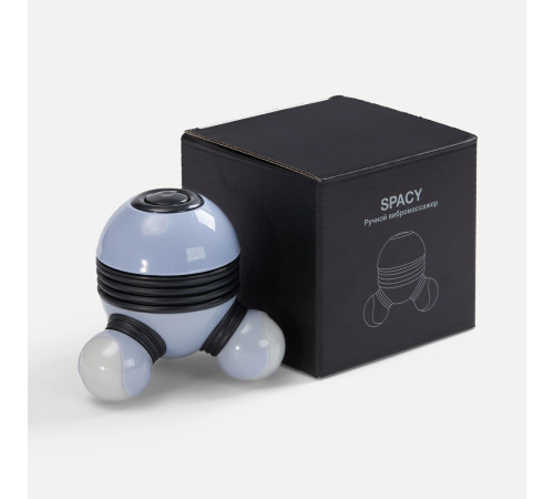 Ручной вибромассажер Spacy, серый с черным