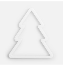 Подвеска «Елочка», 3D-печать, белая