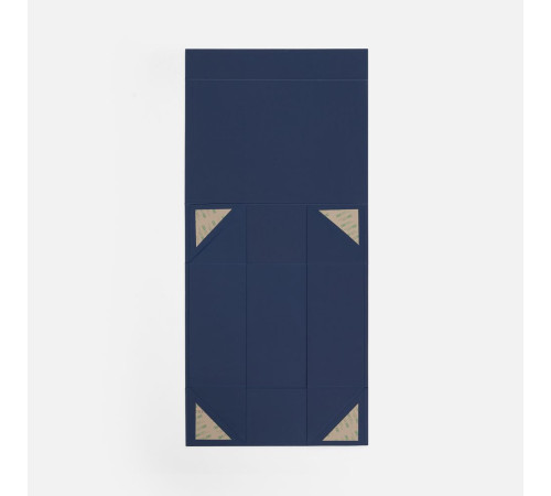 Коробка складная Quadra Fold, темно-синяя