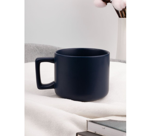 Чашка Jumbo в коробке матовая, темно-синяя