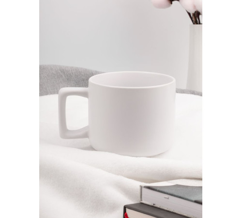 Чашка Jumbo в коробке матовая, белая