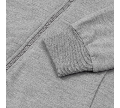 Толстовка на молнии с капюшоном Unit Siverga Heavy, серый меланж