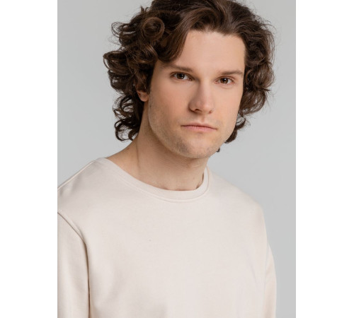 Свитшот унисекс BNC Inspire (Organic), молочно-белый