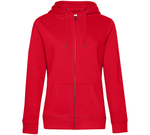 Толстовка на молнии с капюшоном женская Queen, красная