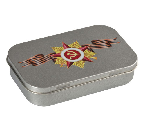 Коробка Pragmax S, прямоугольная, серебристая