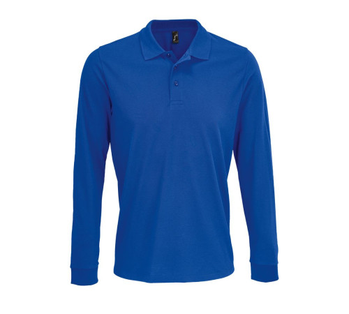 Рубашка поло с длинным рукавом Prime LSL, ярко-синяя (royal)