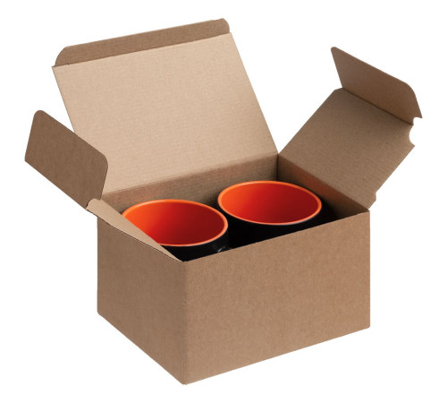 Коробка Couple Cup под 2 кружки, большая, крафт