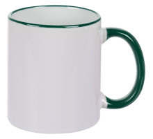 Кружка Rimo для сублимационной печати, темно-зеленая