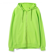 Толстовка на молнии с капюшоном Siverga 2.0, зеленое яблоко