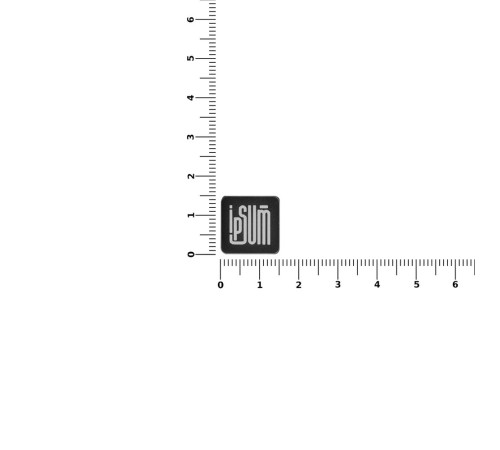 Квадратный шильдик на резинку Direct, черный