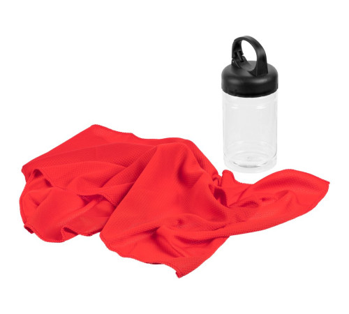 Охлаждающее полотенце Frio Mio в бутылке, красное