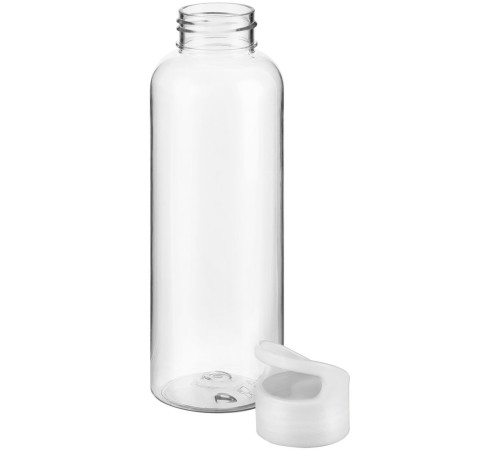 Бутылка для воды Plaske, прозрачная с белой крышкой