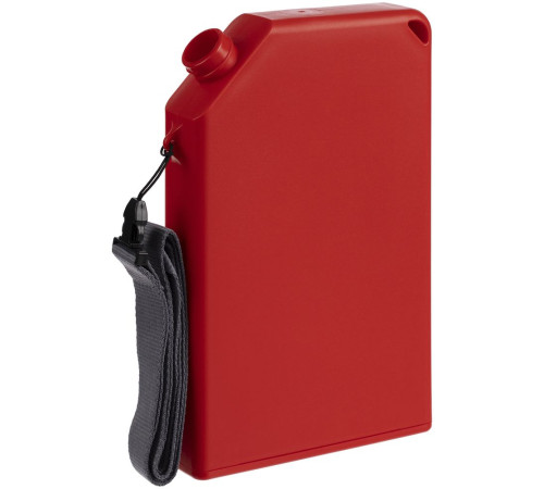 Плоская бутылка для воды Flacon, красная