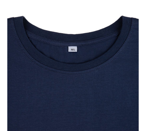 Футболка оверсайз унисекс Base Space, темно-синяя