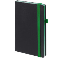 Ежедневник Ton, недатированный, черный с зеленым