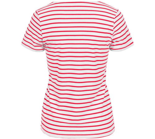 Футболка женская Grand Granat New, белая с красным