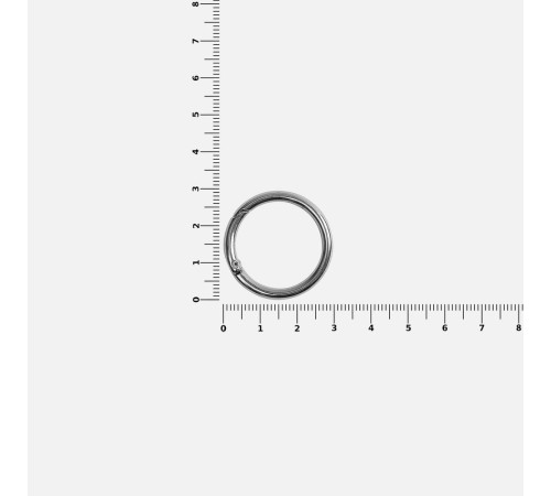 Карабин-кольцо Claus, L, серебристый