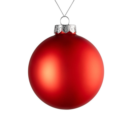 Оформительский шар Finery, 10 см, матовый красный