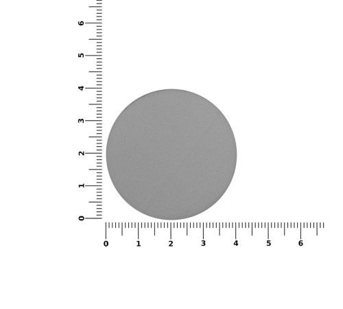 Наклейка тканевая Lunga Round, M, серая