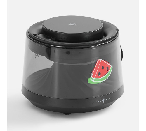 Bluetooth-колонка с подсветкой и беспроводной зарядкой Quantium, черная