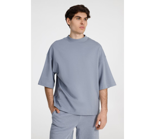 Футболка оверсайз унисекс T9, серая