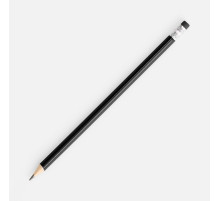 Карандаш простой Triangle с ластиком, черный