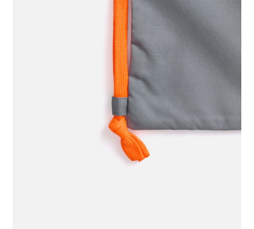 Рюкзак B3, серый с оранжевыми лямками