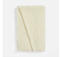 Плед Braidera, белый (молочный)