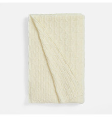 Плед Braidera, белый (молочный)