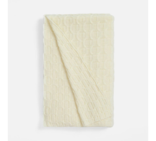 Плед Braidera, белый (молочный)