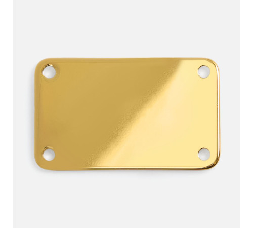 Шильдик металлический Furo, золотистый глянцевый