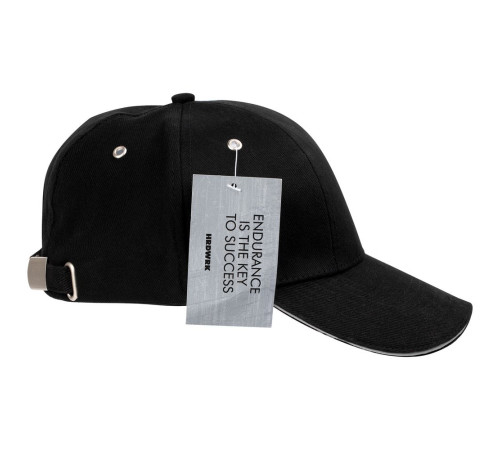Бейсболка Hard Work Black со светоотражающим элементом