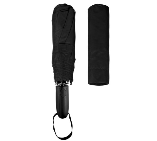 Складной зонт Magic с проявляющимся рисунком, черный