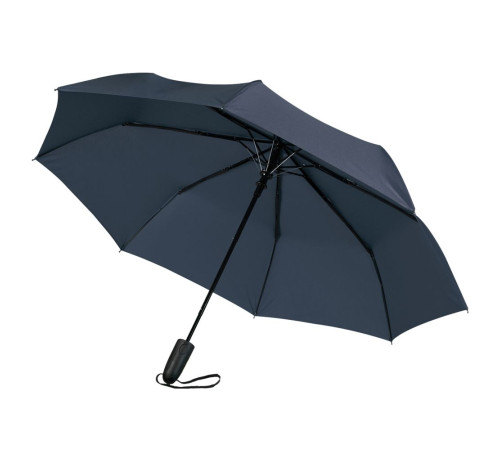 Складной зонт Magic с проявляющимся рисунком, темно-синий