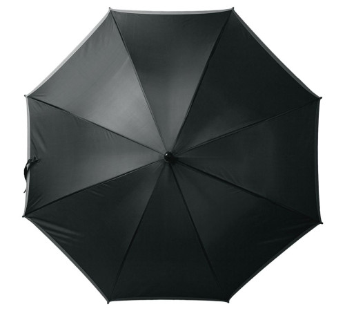 УЦЕНКА! Зонт-трость светоотражающий Reflect, черный