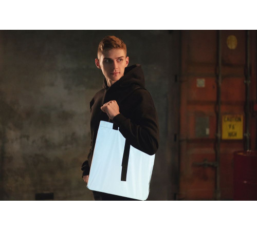 Шопер Manifest из светоотражающей ткани, серый