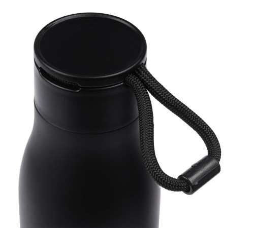 Термобутылка Steady, черная