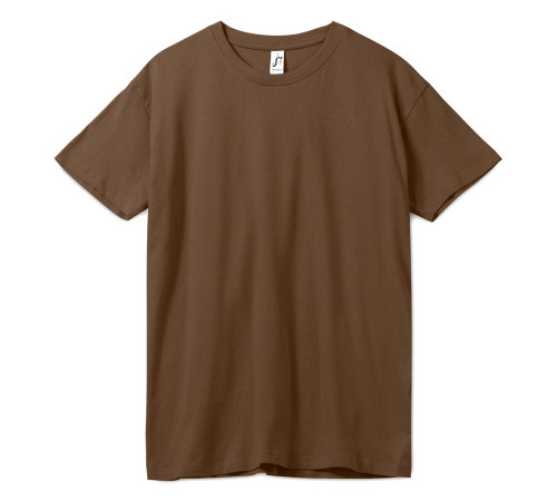 Футболка унисекс Regent 150, коричневая