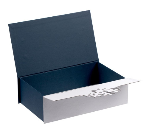 Коробка Snowish, синяя с белым