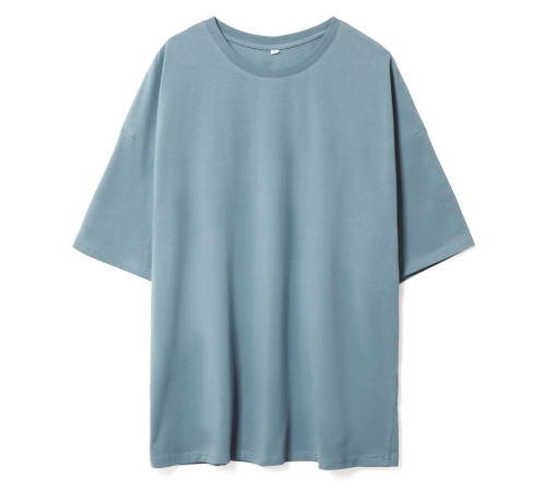 Футболка унисекс оверсайз Crosstown, серо-зеленая