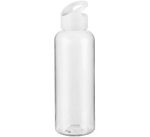 Бутылка для воды Plaske, прозрачная с белой крышкой