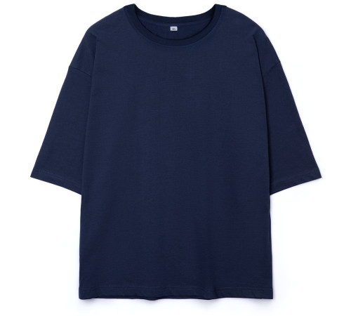 Футболка оверсайз унисекс Base Space, темно-синяя