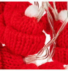 Гирлянда Cosy Poms, красная