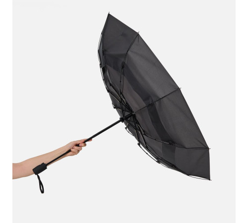 Складной зонт Dome Double с двойным куполом, серый