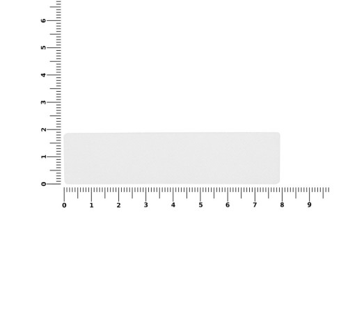 Наклейка тканевая Lunga, S, белая