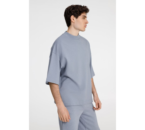 Футболка оверсайз унисекс T9, серая