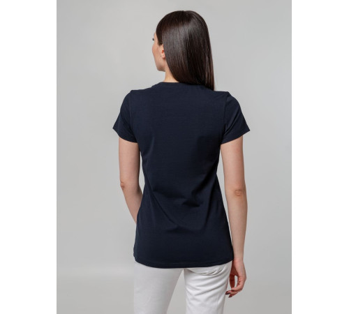 Футболка женская T-bolka Stretch Lady, темно-синяя (navy)