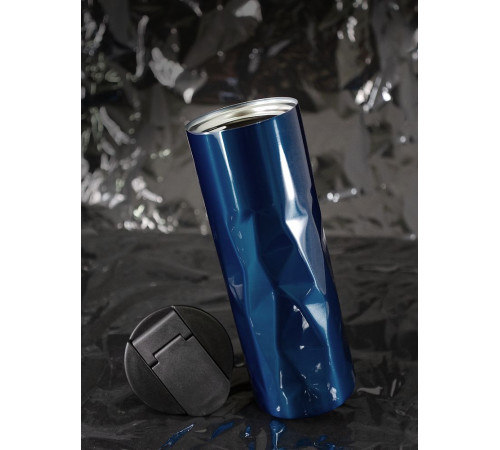 Термостакан Gems Black Sapphire, черный сапфир (синий)