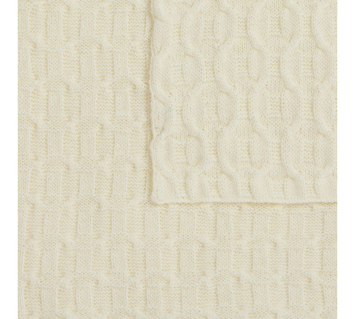 Плед Braidera, белый (молочный)