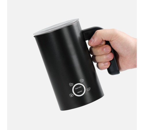 Электрический вспениватель молока Creamistry, черный